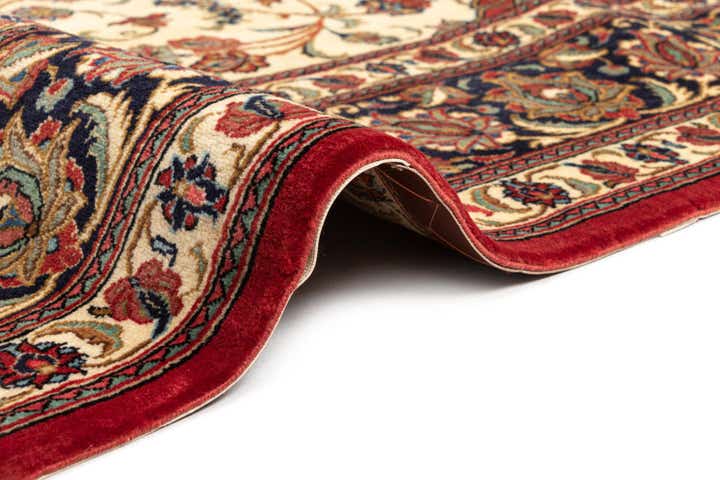 6' 7 x 10' Hand Knotted Qom Persian Rug