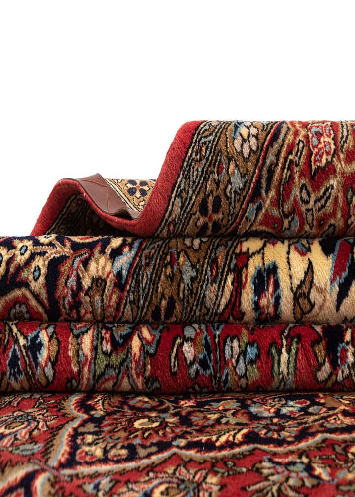 6' 7 x 10' 1 Hand Knotted Qom Persian Rug