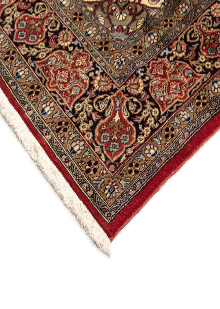 6' 7 x 10' 1 Hand Knotted Qom Persian Rug