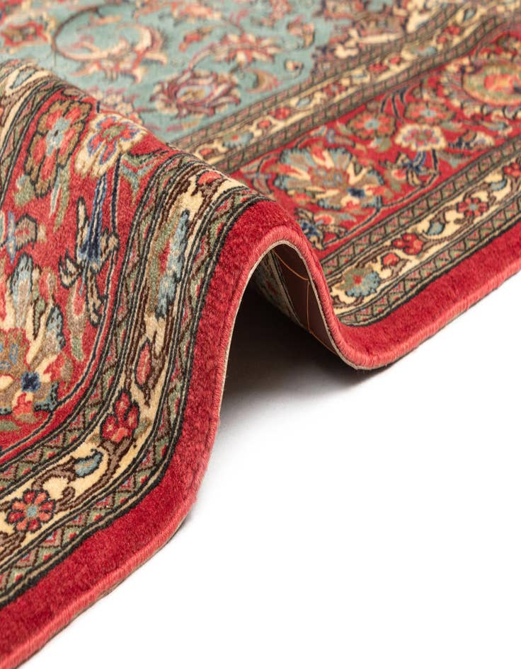 Detail image of 6' 8 x 9' 10  Hand Knotted Qom Persian Rug