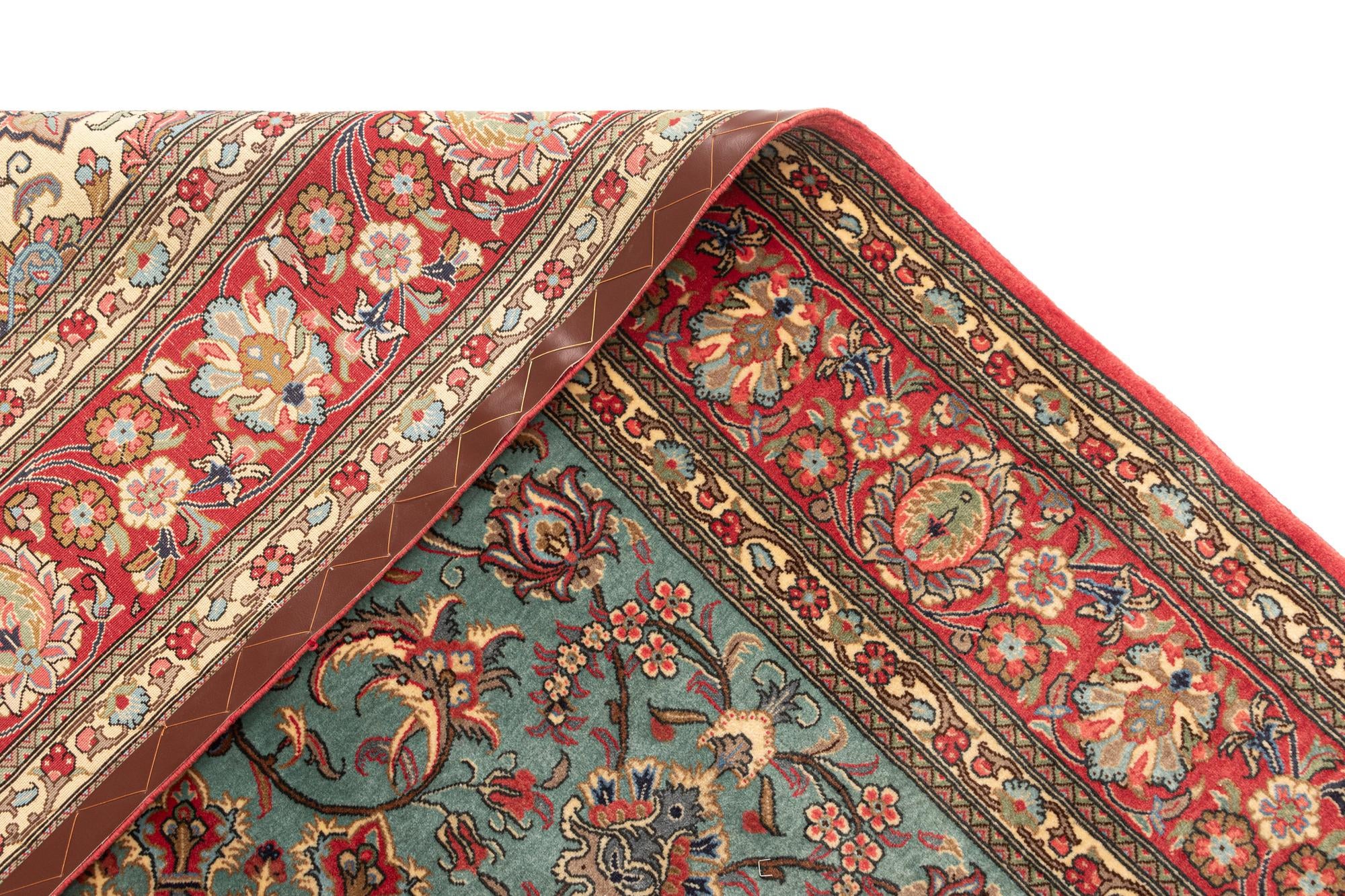 6' 8 x 9' 10 Hand Knotted Qom Persian Rug