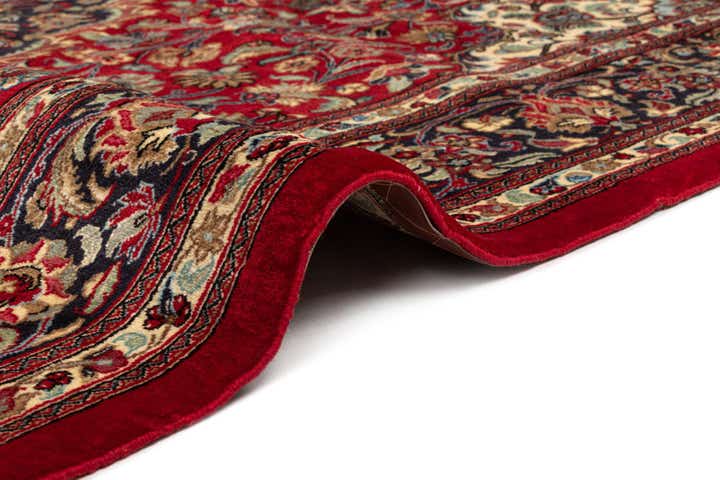 6' 9 x 9' 8 Hand Knotted Qom Persian Rug