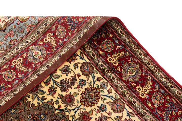 6' 4 x 9' 6 Hand Knotted Qom Persian Rug