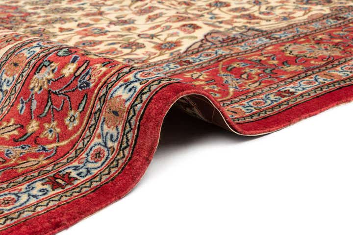 6' 6 x 9' 6 Hand Knotted Qom Persian Rug