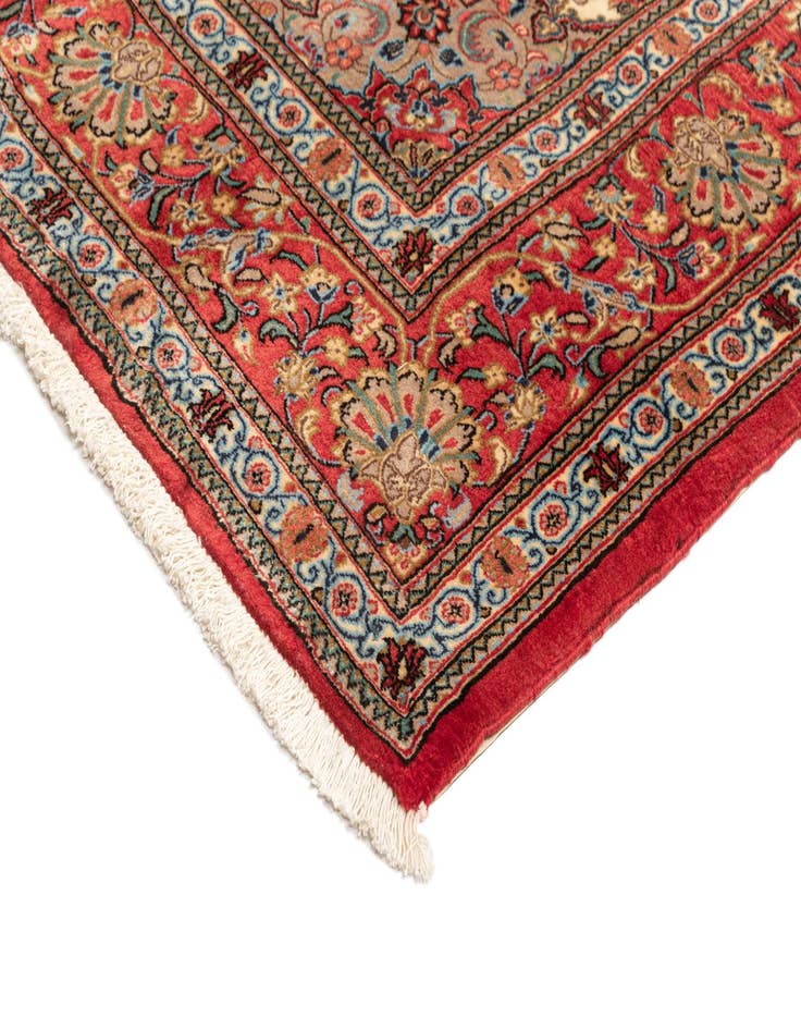 Detail image of 6' 6 x 9' 6  Hand Knotted Qom Persian Rug