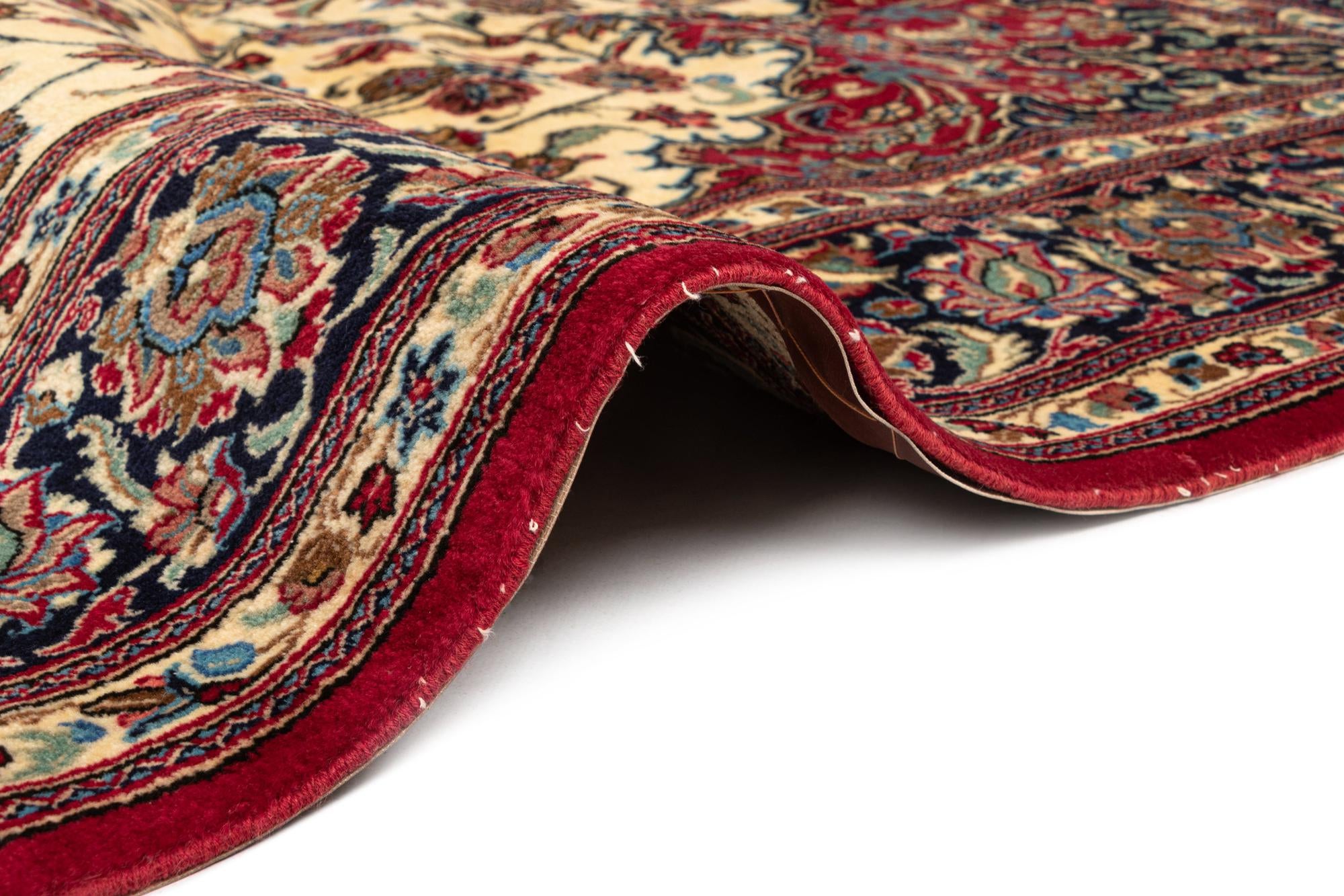 6' 6 x 9' 7 Hand Knotted Qom Persian Rug