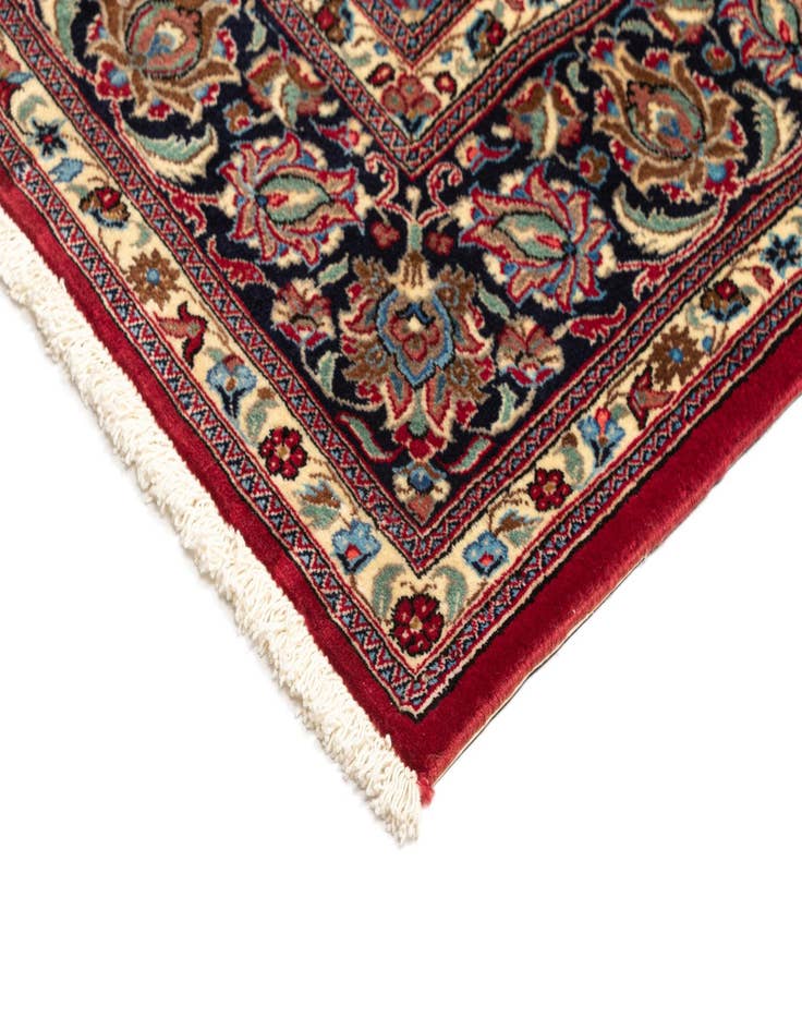 Detail image of 6' 6 x 9' 7  Hand Knotted Qom Persian Rug