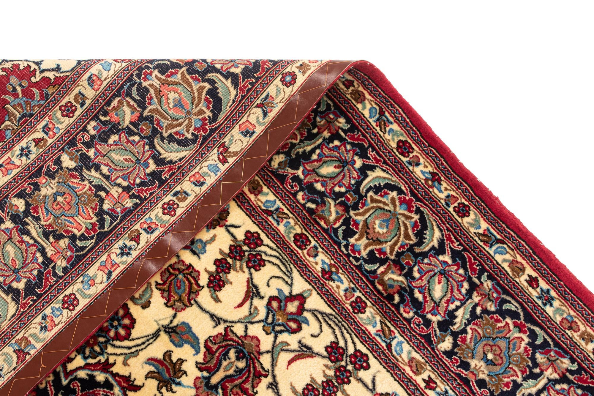 6' 6 x 9' 7 Hand Knotted Qom Persian Rug