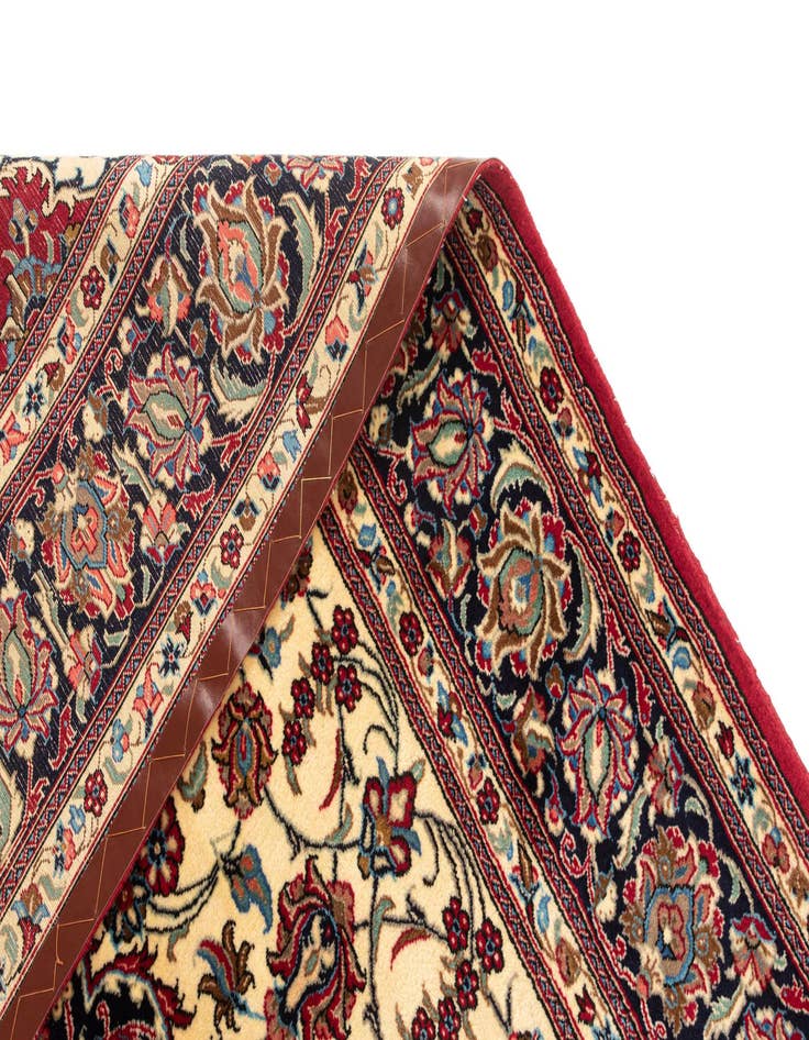 Detail image of 6' 6 x 9' 7  Hand Knotted Qom Persian Rug