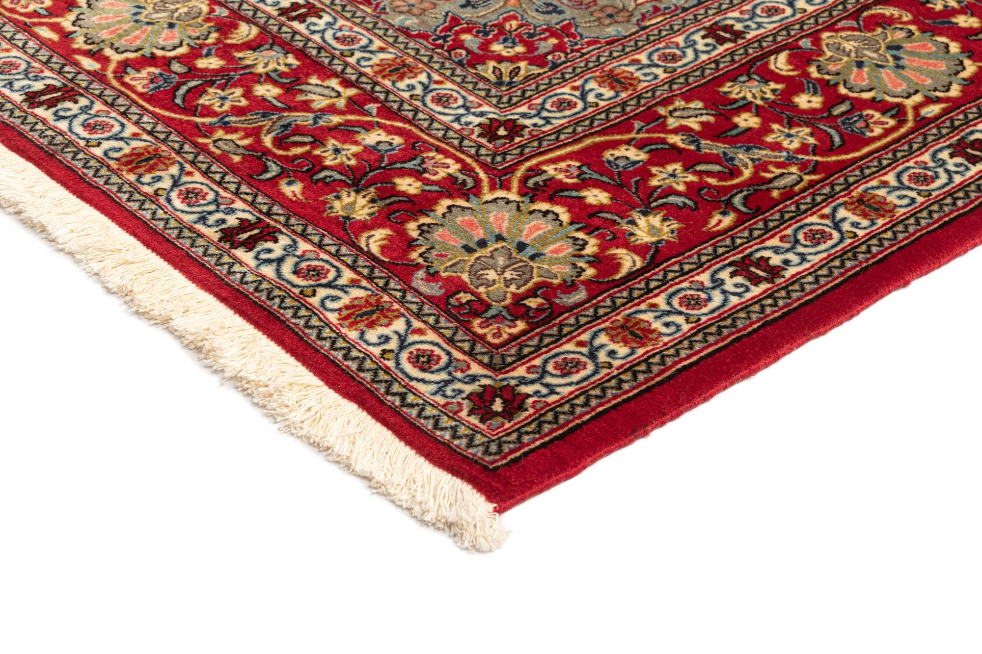 6' 6 x 9' 7 Hand Knotted Qom Persian Rug