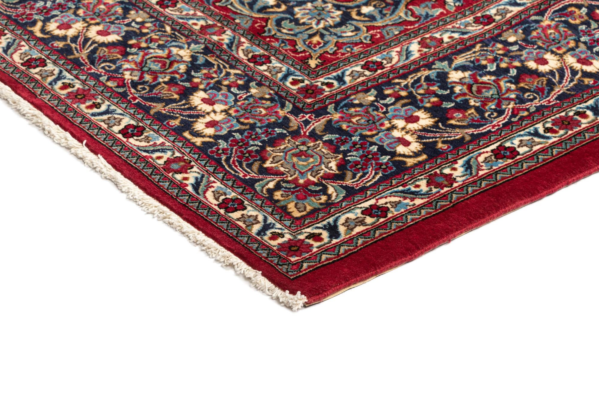 6' 8 x 9' 8 Hand Knotted Qom Persian Rug