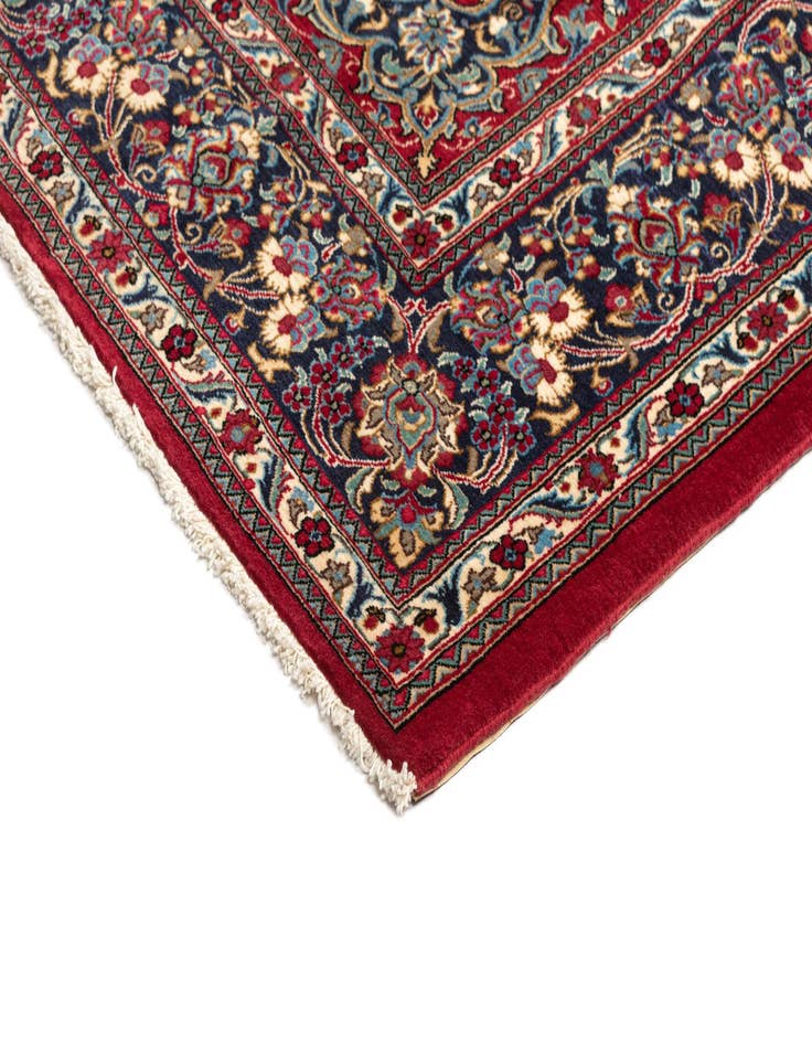 Detail image of 6' 8 x 9' 8  Hand Knotted Qom Persian Rug