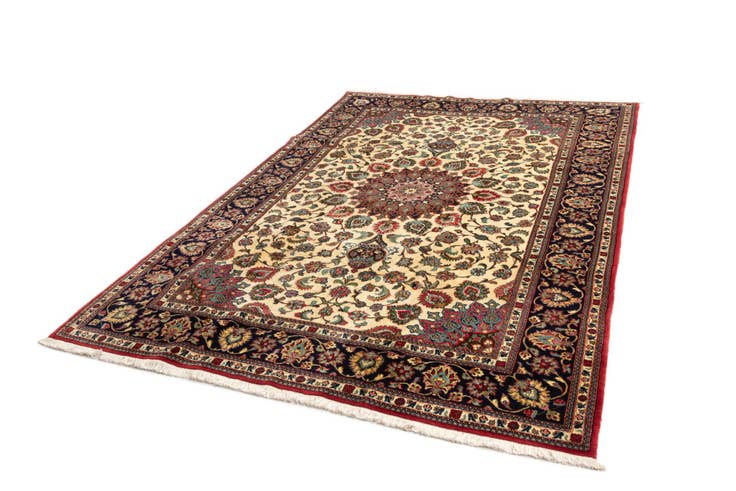 Detail image of 6' 9 x 9' 8 Hand Knotted Qom Persian Rug