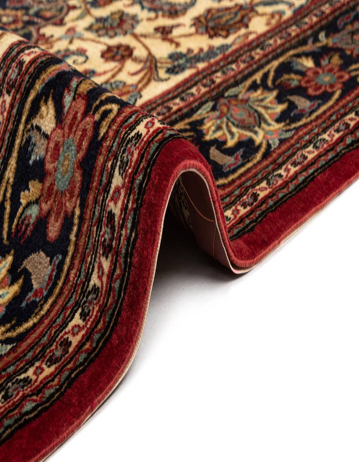 Detail image of 4' 6 x 6' 9  Hand Knotted Qom Persian Rug