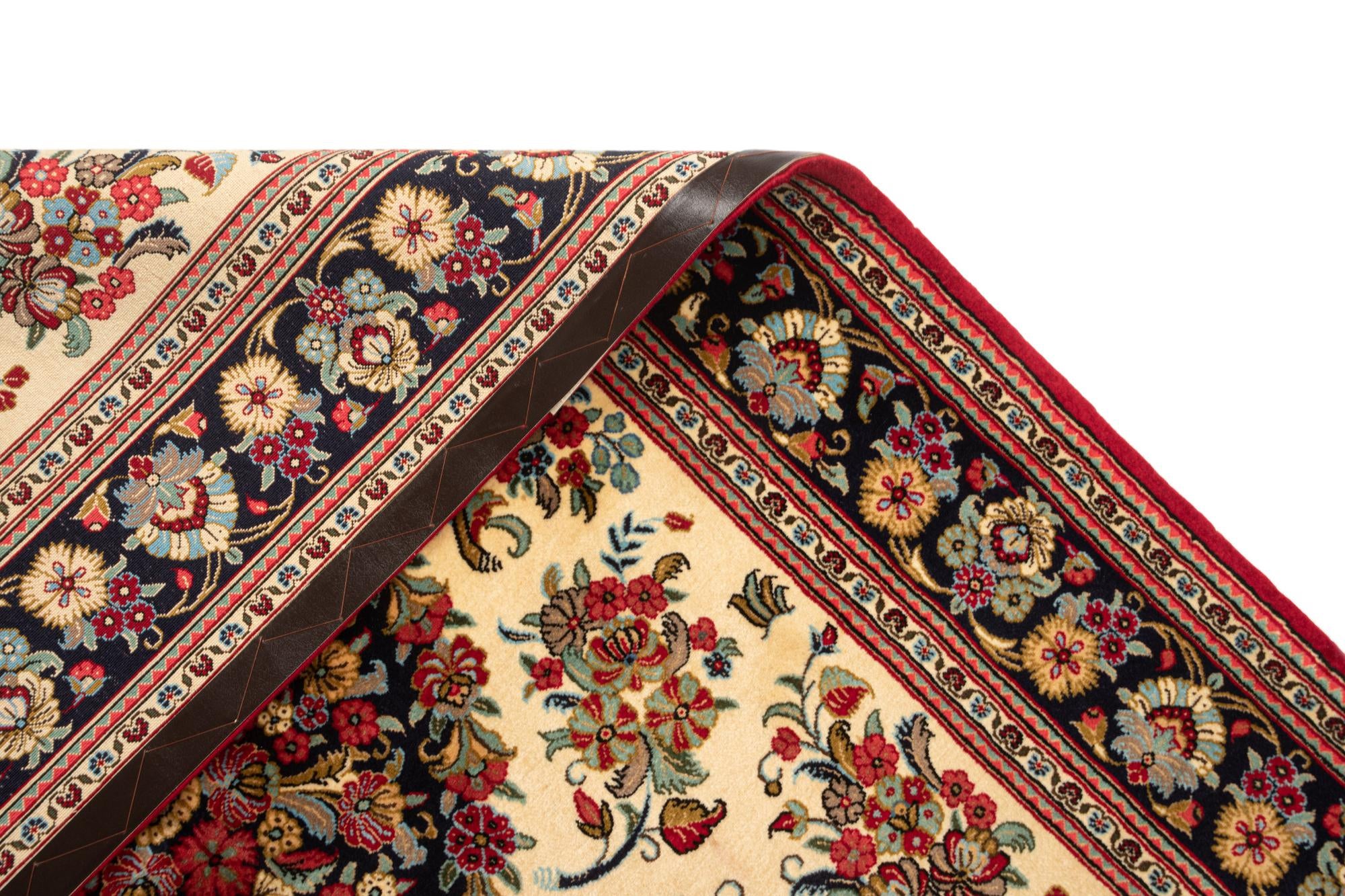 4' 8 x 6' 8 Hand Knotted Qom Persian Rug
