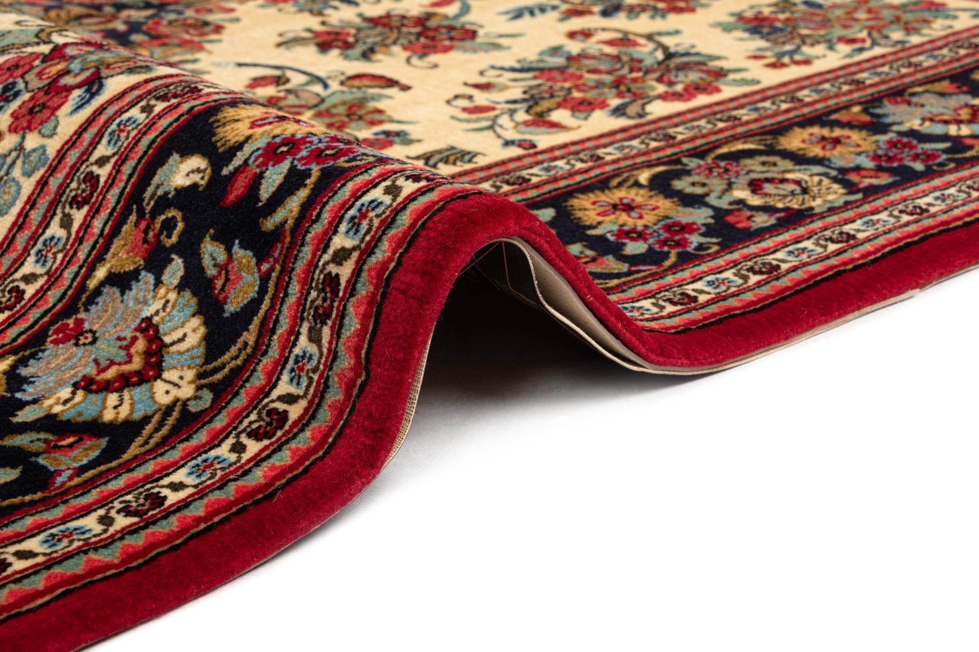 4' 8 x 6' 8 Hand Knotted Qom Persian Rug