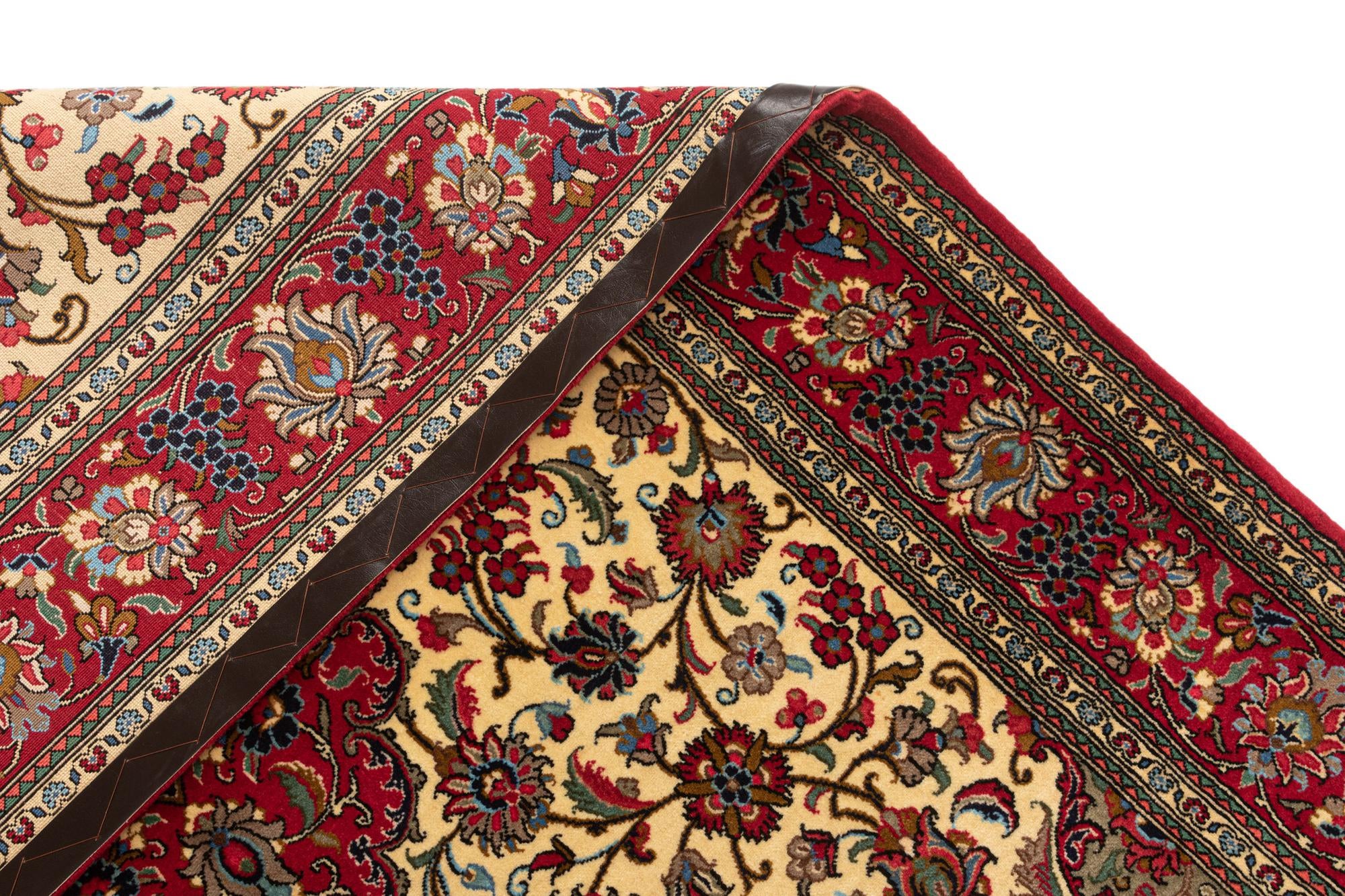 4' 8 x 6' 9 Hand Knotted Qom Persian Rug