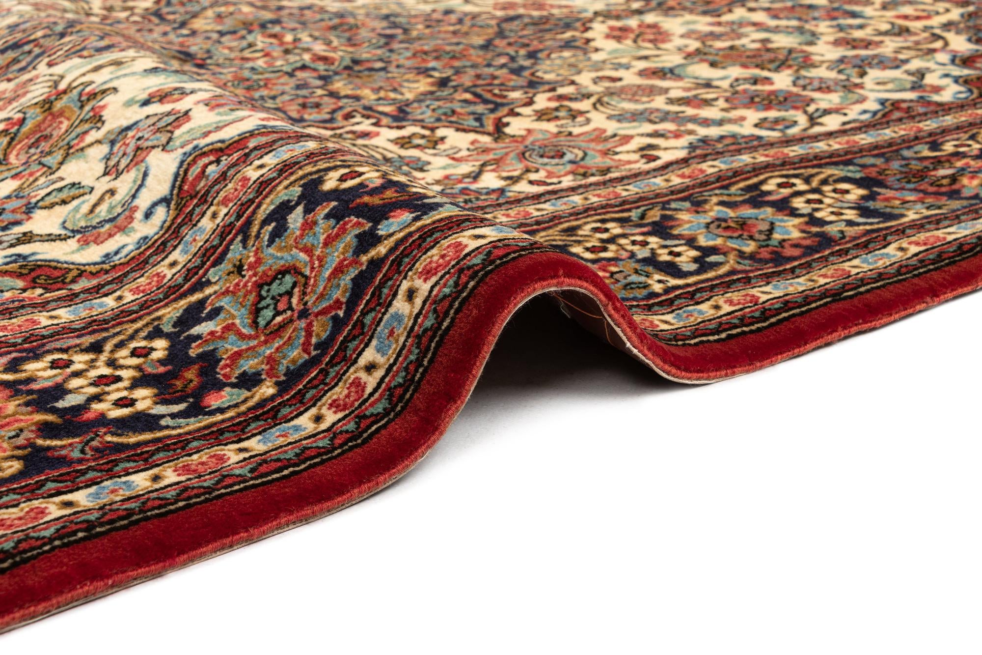 4' 8 x 7' 1 Hand Knotted Qom Persian Rug