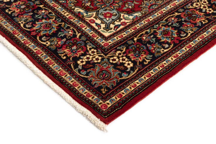 Detail image of 4' 8 x 7' 1 Hand Knotted Qom Persian Rug