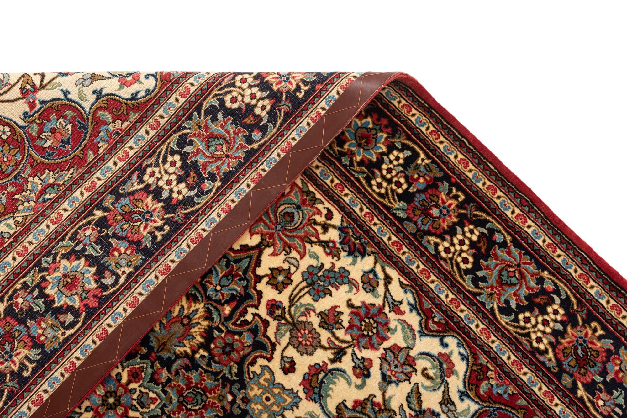 4' 8 x 7' 1 Hand Knotted Qom Persian Rug