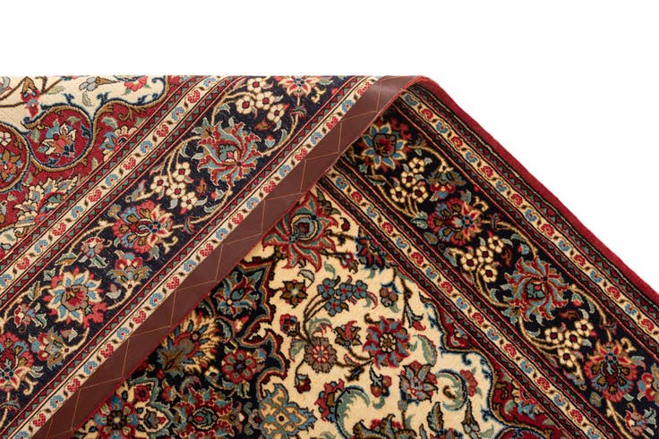 Detail image of 4' 8 x 7' 1 Hand Knotted Qom Persian Rug