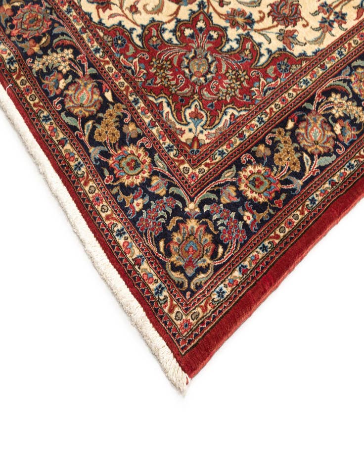 Detail image of 4' 8 x 6' 10  Hand Knotted Qom Persian Rug