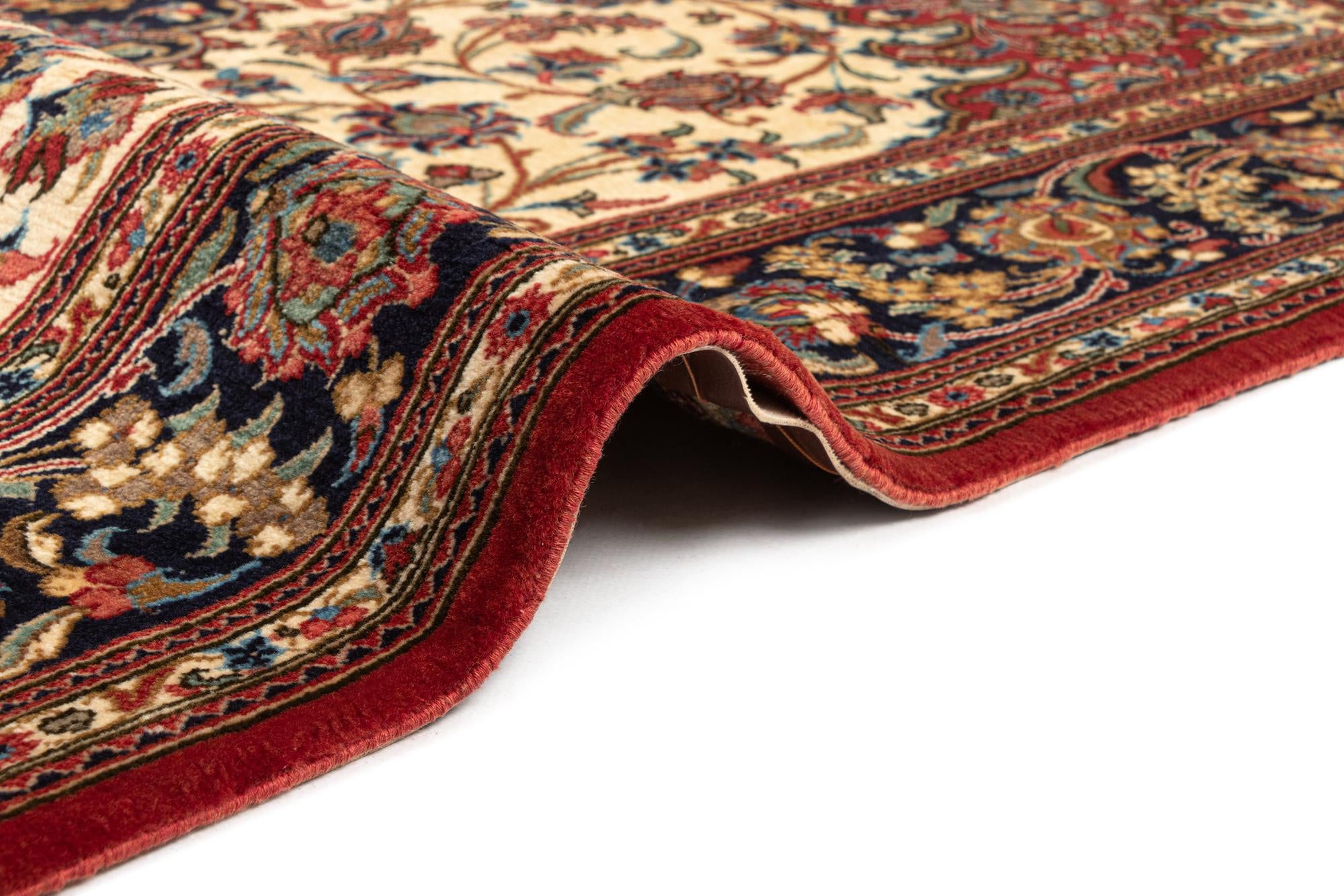 4' 8 x 6' 10 Hand Knotted Qom Persian Rug