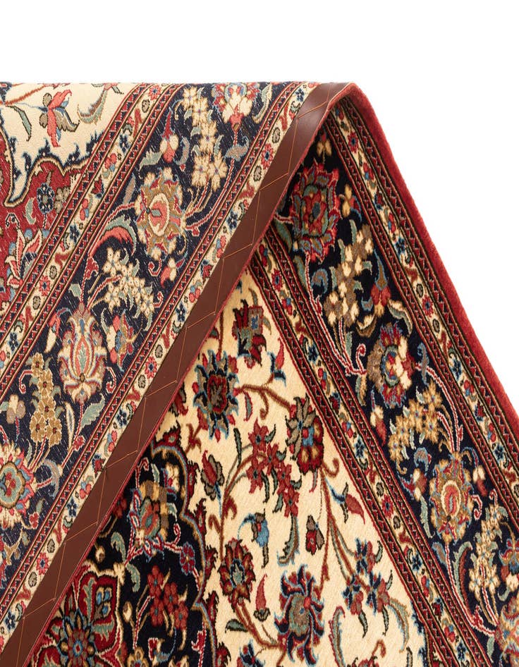 Detail image of 4' 8 x 6' 10  Hand Knotted Qom Persian Rug