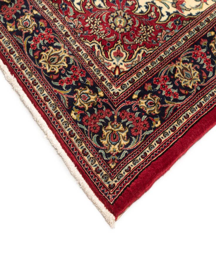 Detail image of 4' 8 x 6' 10  Hand Knotted Qom Persian Rug