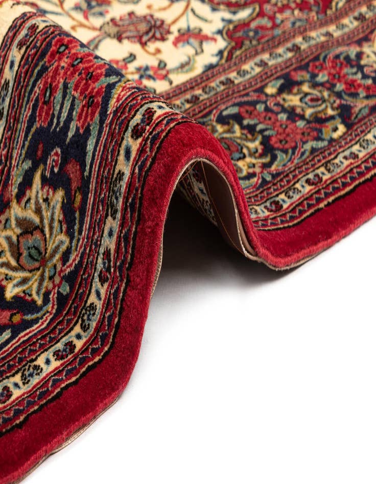 Detail image of 4' 8 x 6' 10  Hand Knotted Qom Persian Rug