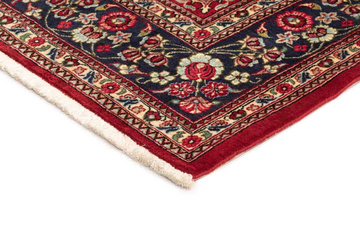 4' 7 x 7' Hand Knotted Qom Persian Rug