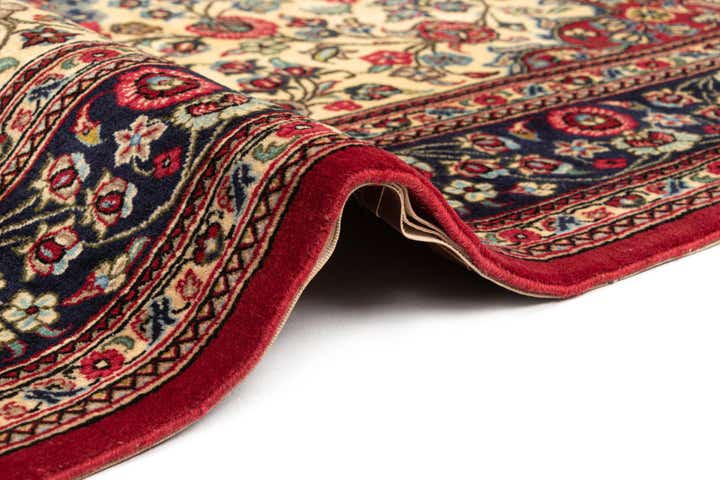 4' 7 x 7' Hand Knotted Qom Persian Rug