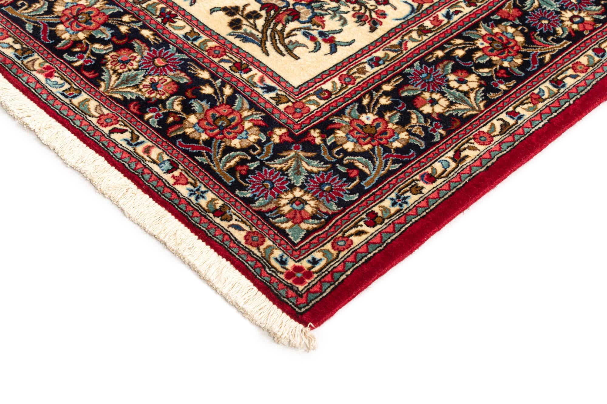 4' 7 x 6' 7 Hand Knotted Qom Persian Rug