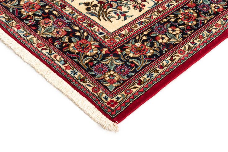 Detail image of 4' 7 x 6' 7 Hand Knotted Qom Persian Rug