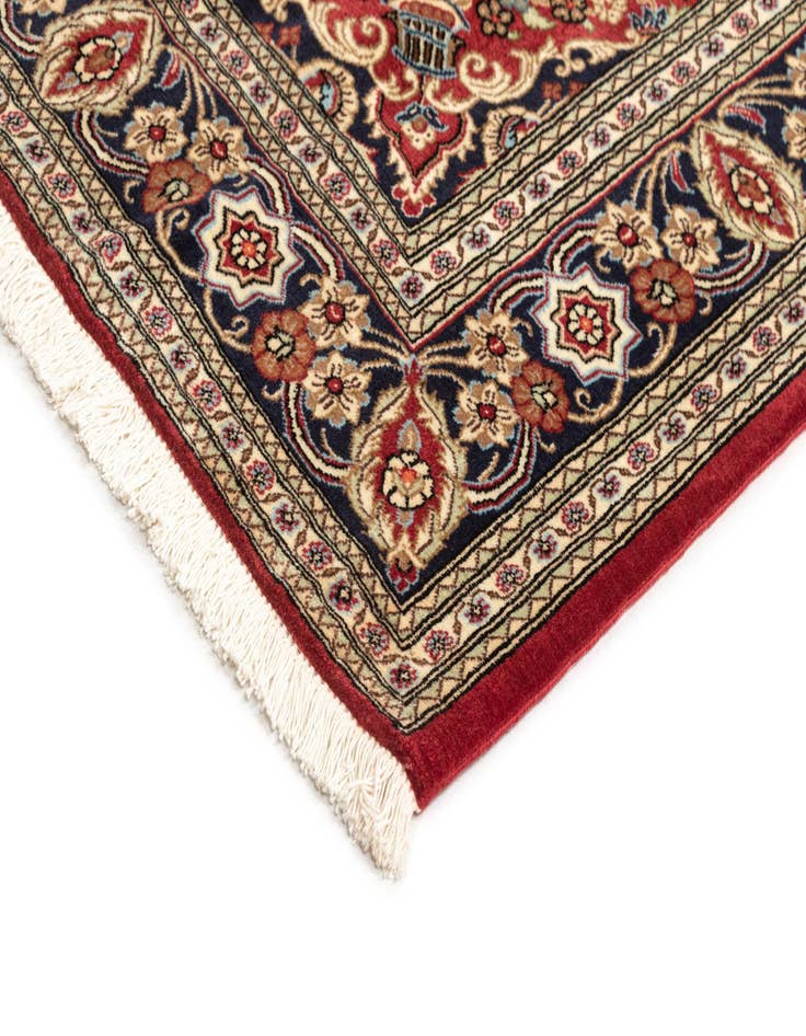 Detail image of 4' 7 x 7' 5 Hand Knotted Qom Persian Rug