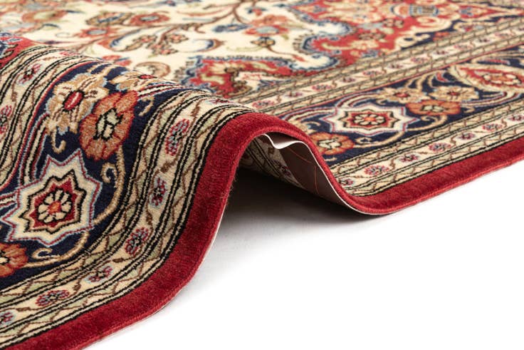 Detail image of 4' 7 x 7' 5 Hand Knotted Qom Persian Rug