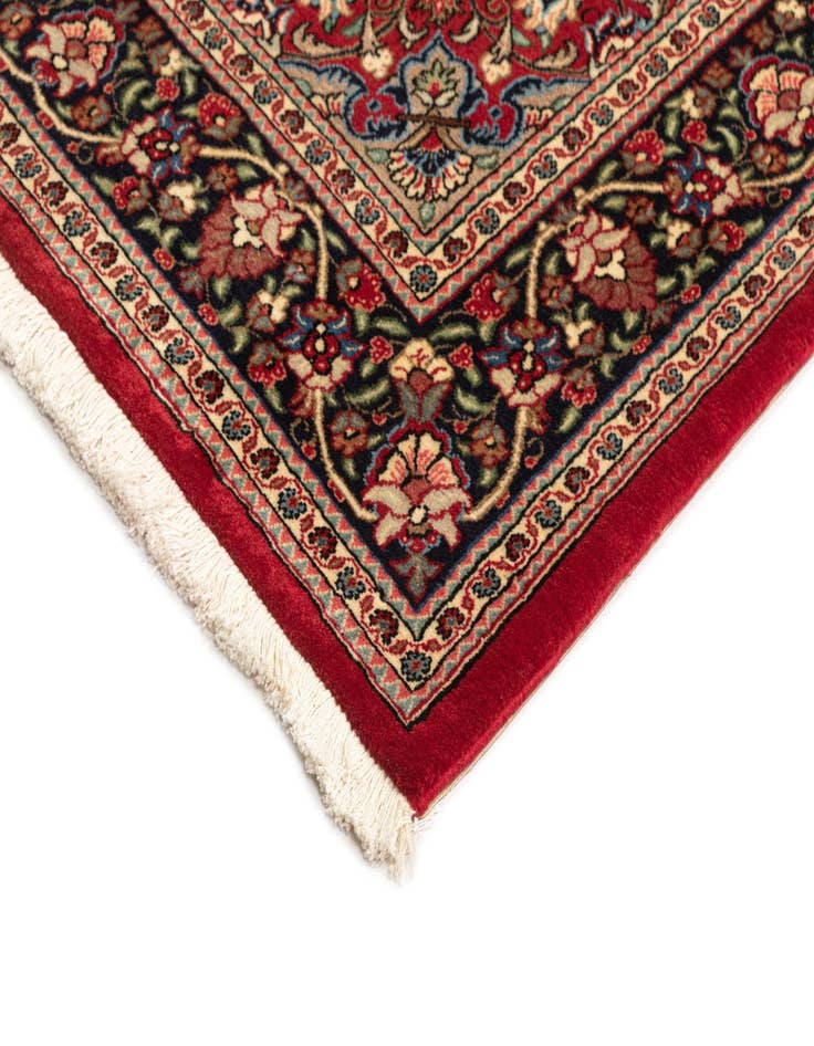 Detail image of 4' 9 x 7' 3  Hand Knotted Qom Persian Rug