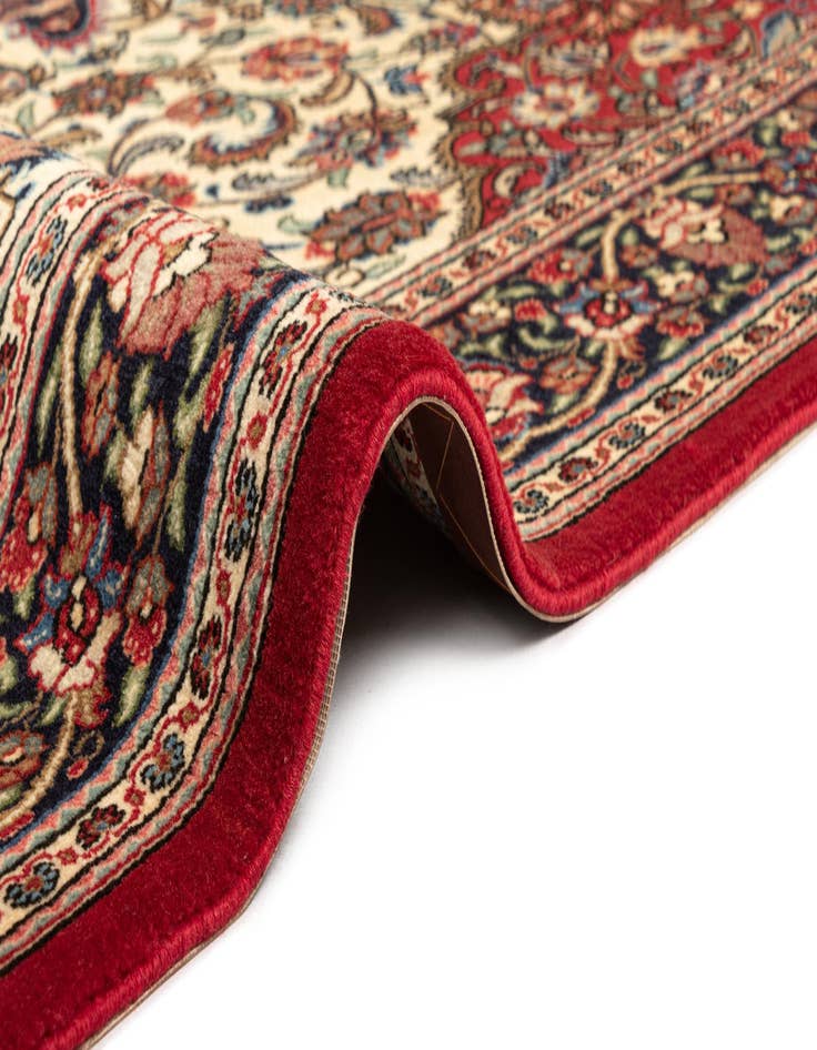 Detail image of 4' 9 x 7' 3  Hand Knotted Qom Persian Rug