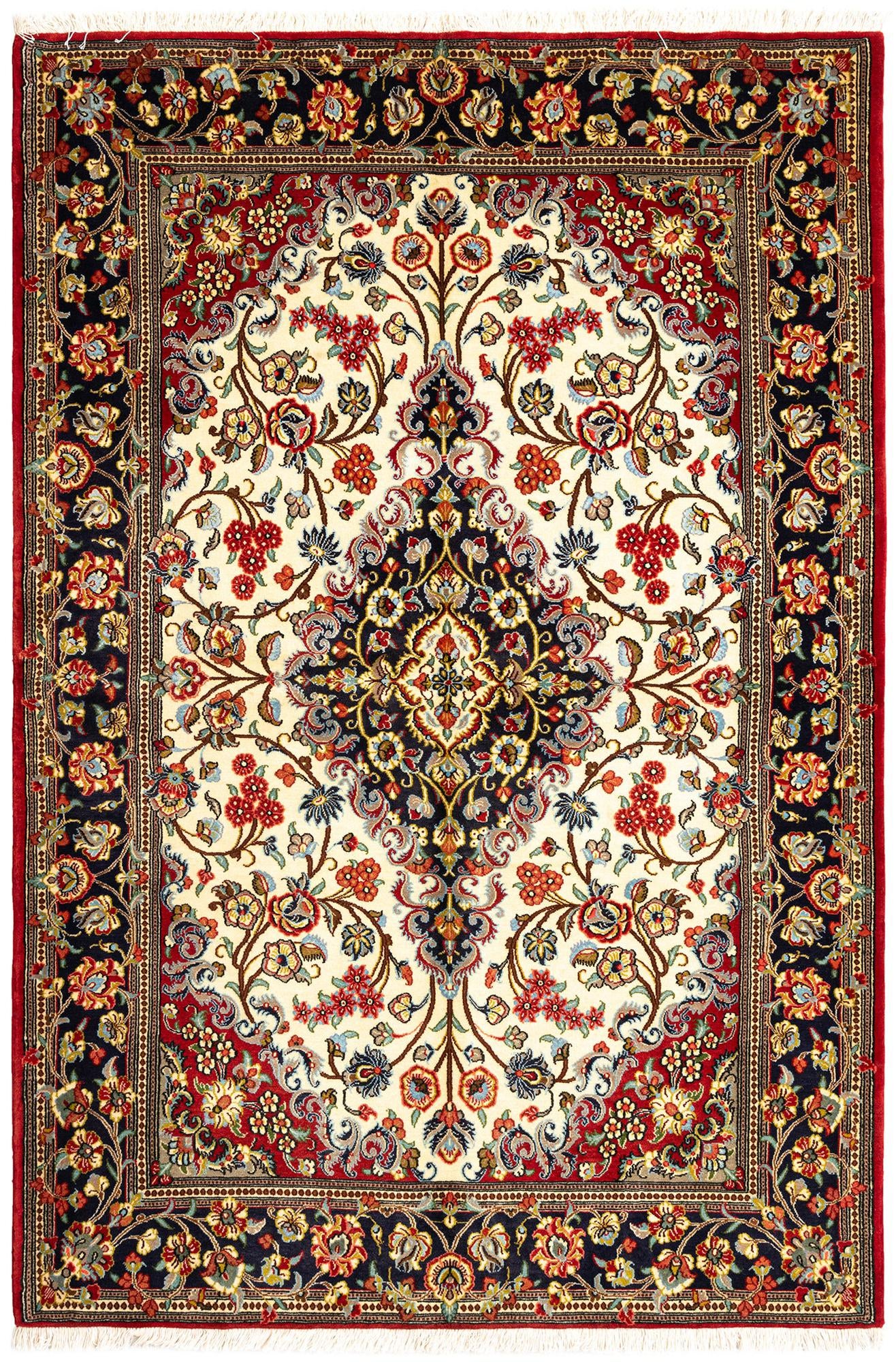 4' 9 x 7' Qom Rug