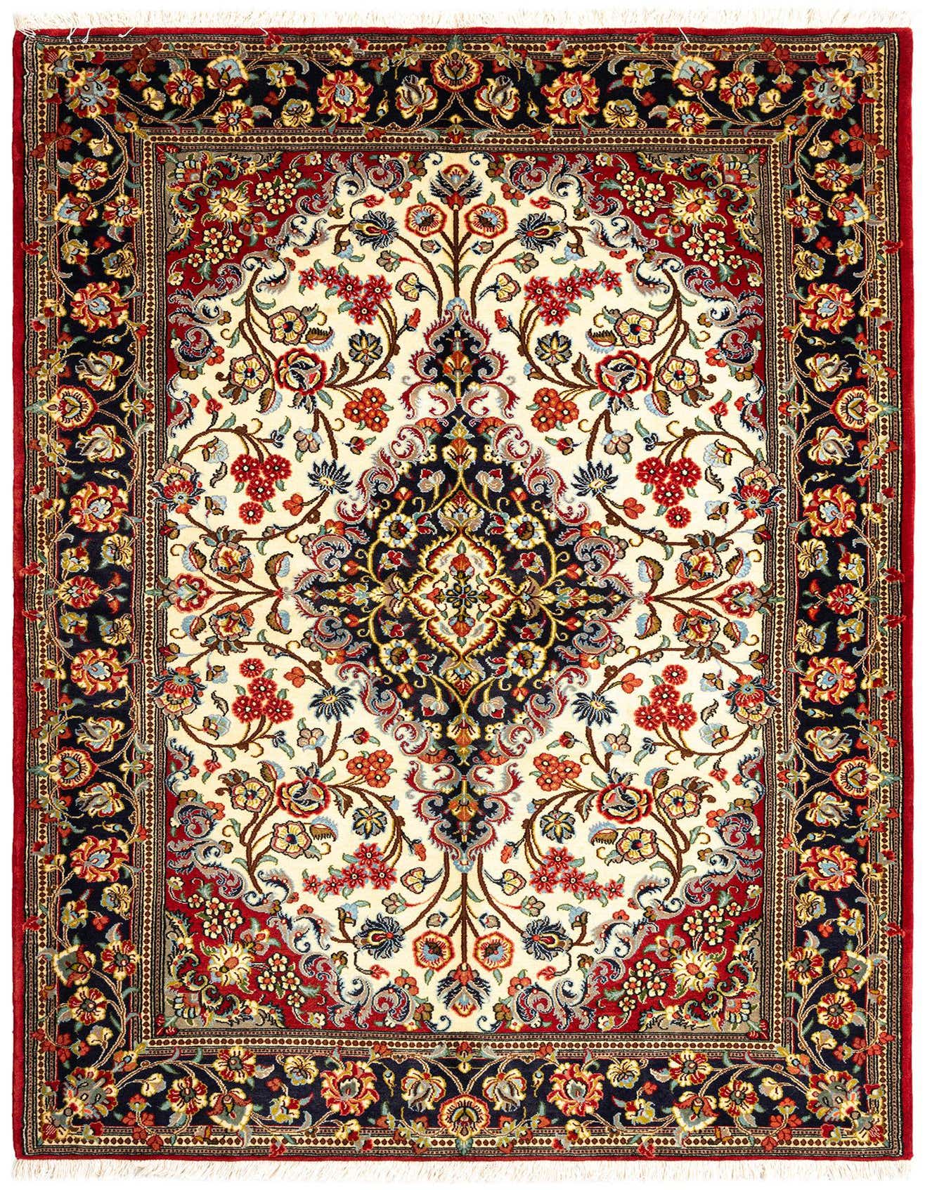 4' 9 x 7' Qom Rug