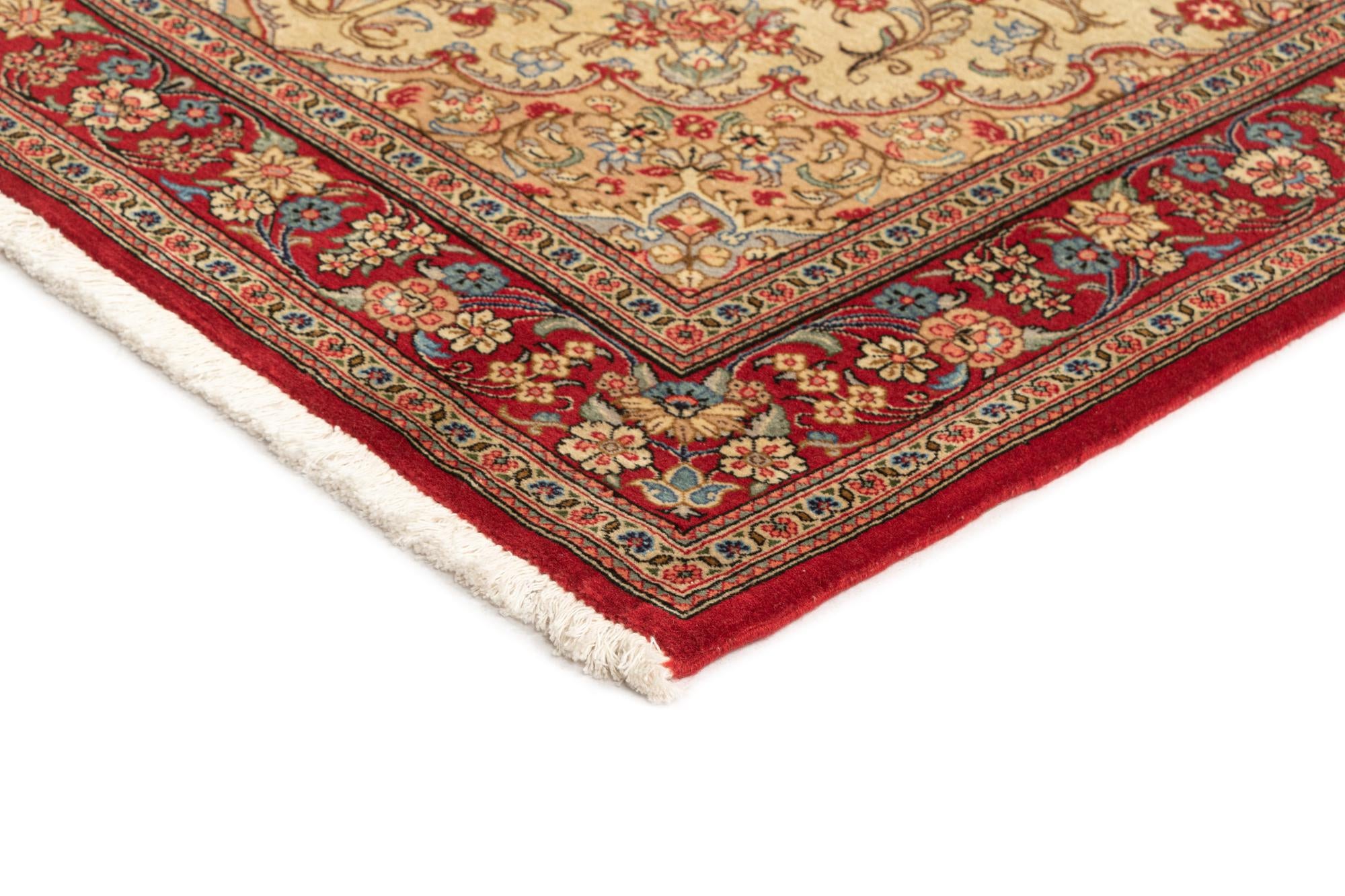3' 4 x 5' 1 Hand Knotted Qom Persian Rug