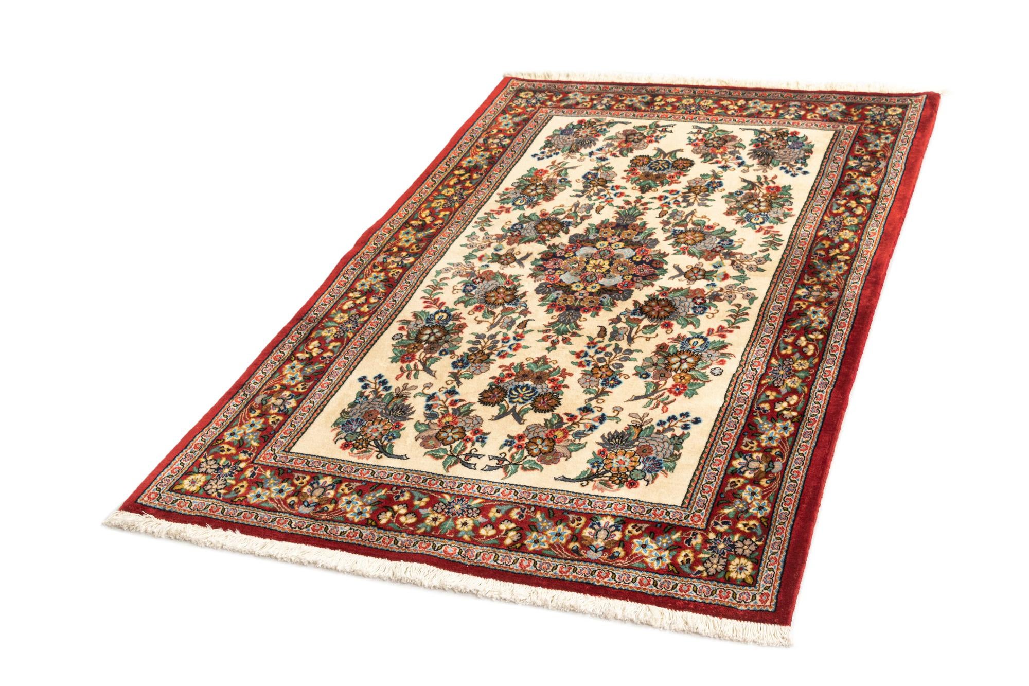 3' 2 x 5' 1 Hand Knotted Qom Persian Rug