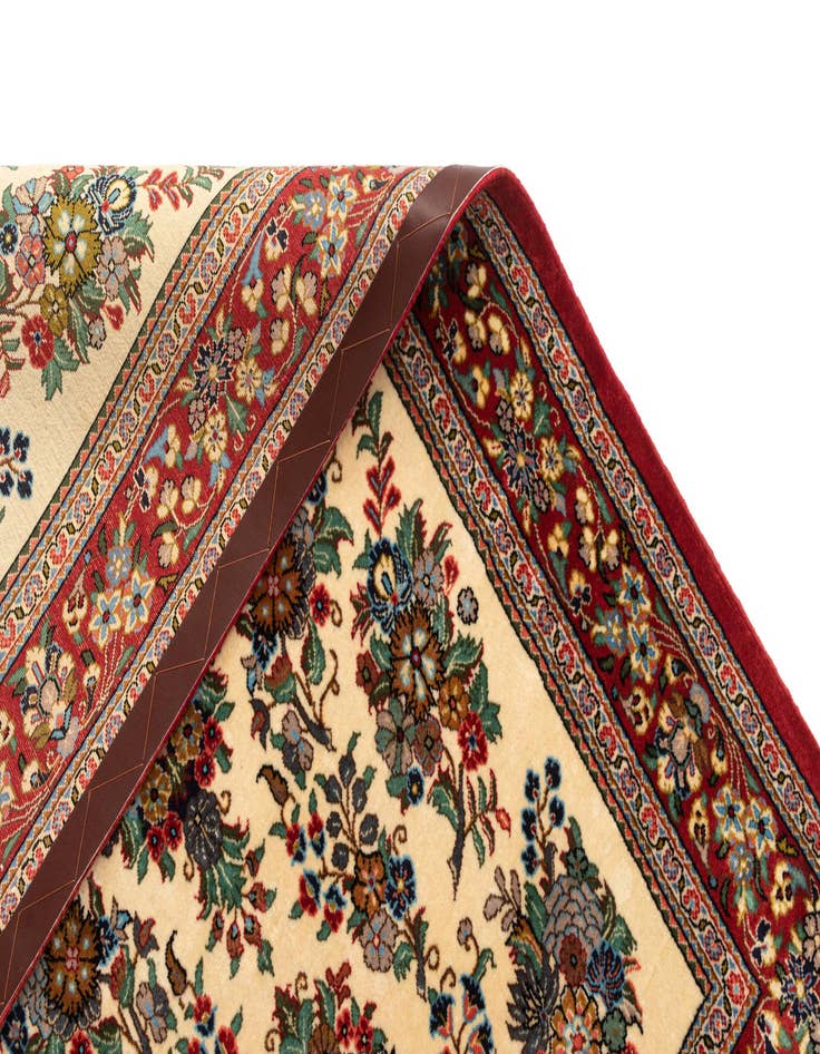 Detail image of 3' 2 x 5' 1 Hand Knotted Qom Persian Rug