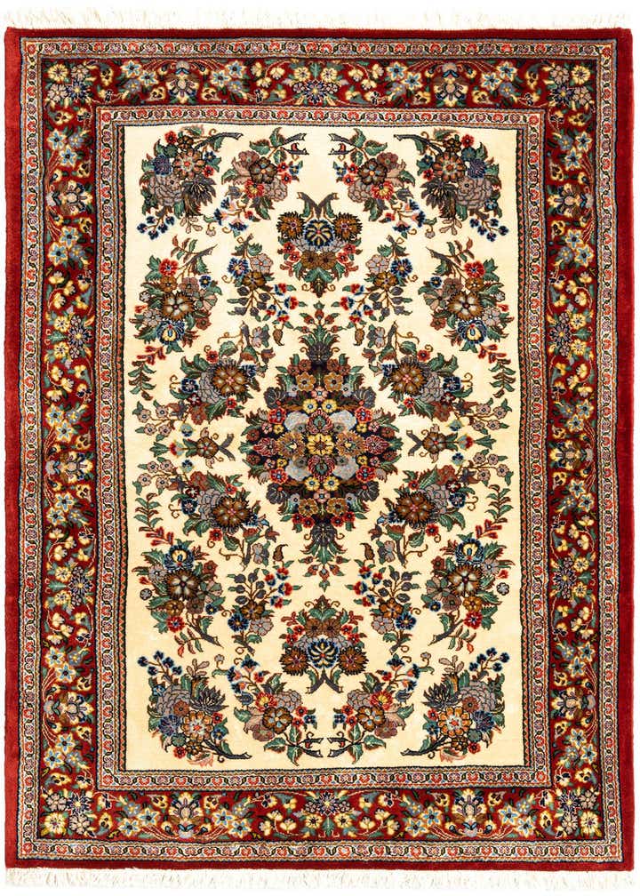 3' 2 x 5' 1 Hand Knotted Qom Persian Rug