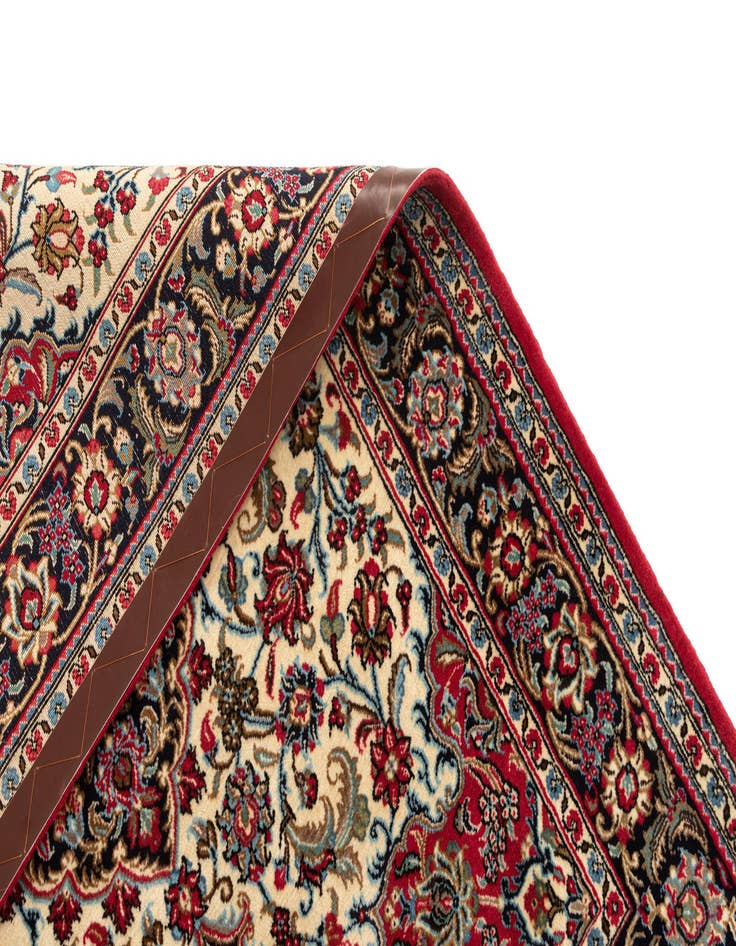 Detail image of 3' 7 x 5'  Hand Knotted Qom Persian Rug