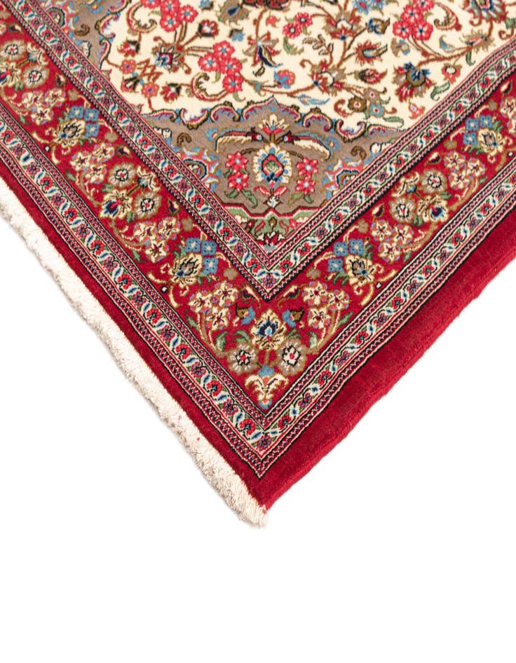 Detail image of 3' 4 x 5' 1  Hand Knotted Qom Persian Rug