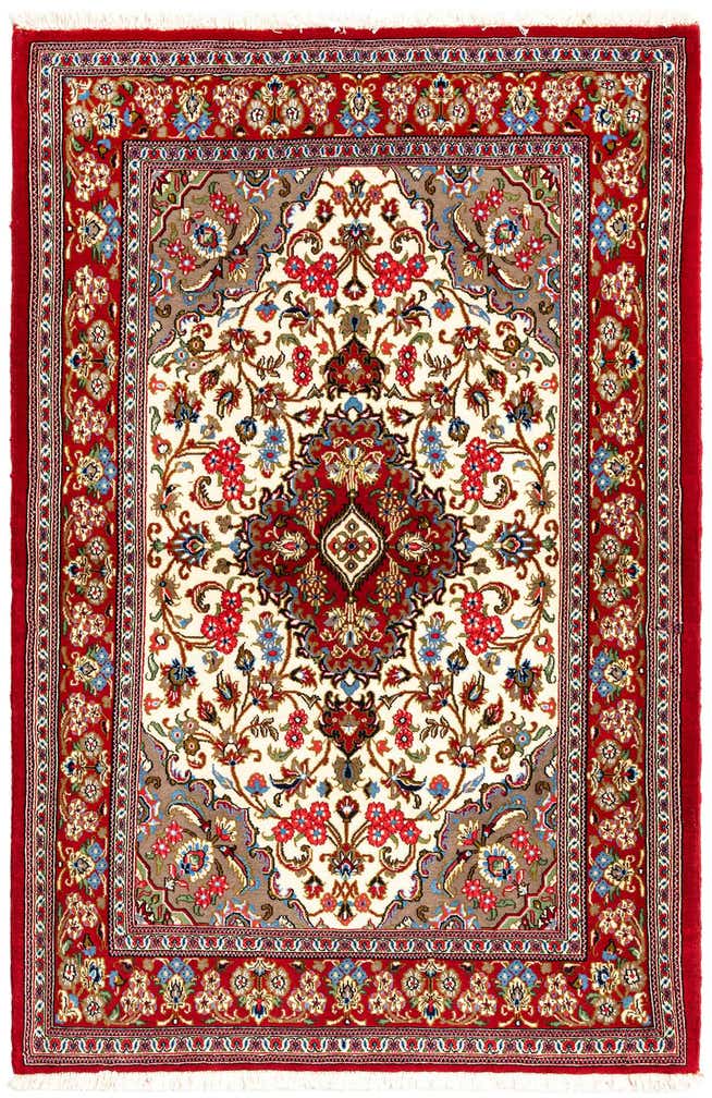 100cm x 155cm anudado a mano Qom Alfombra Persa