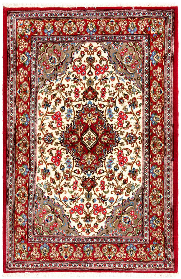 Detail image of 100cm x 155cm anudado a mano Qom Alfombra Persa