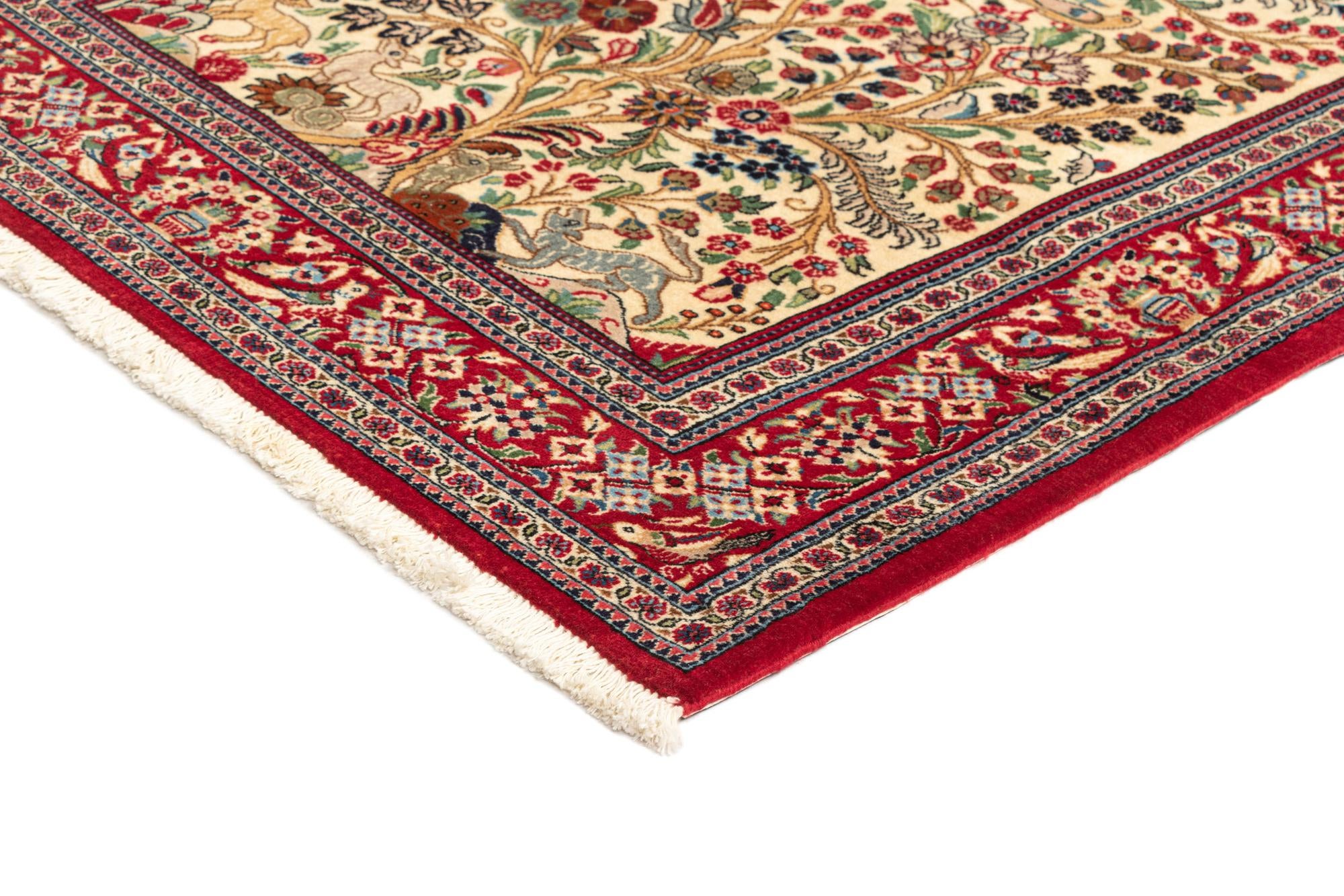 3' 3 x 4' 10 Hand Knotted Qom Persian Rug