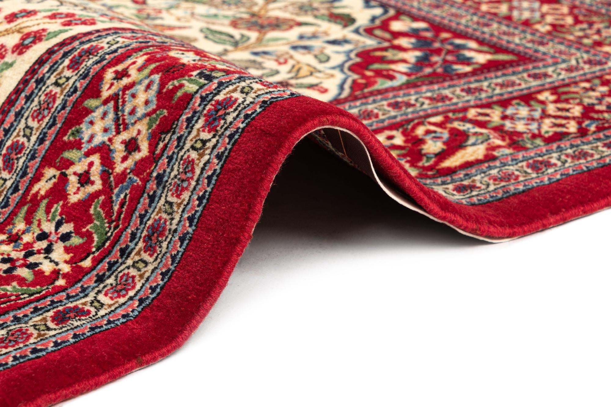 3' 3 x 4' 10 Hand Knotted Qom Persian Rug